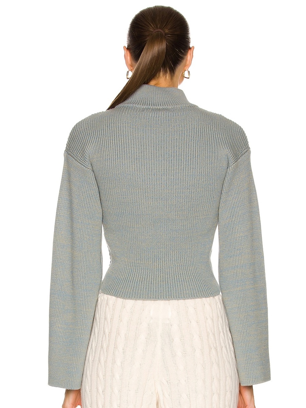 Jonathan Simkhai Wool-Blend Cable-Knit Sweater Sz S - Picture 2 of 7